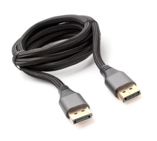 Кабель DisplayPort Cablexpert CC-DP8K-6, v1.4, 1.8м, 20M/20M, нейлоновая оплетка, метал. разъемы, пакет