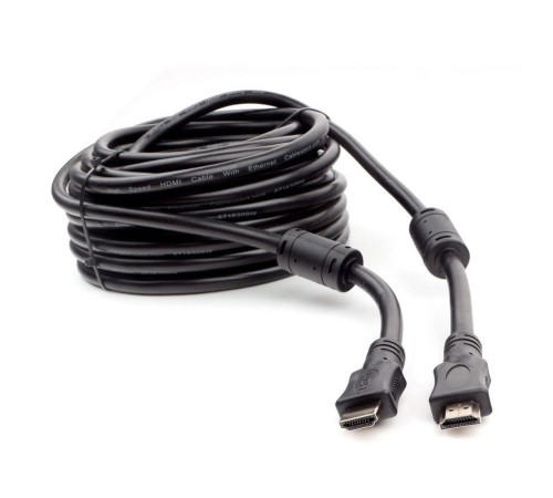 Cablexpert CCF2-HDMI4-15M, 15м, v1.4, 19M/19M, черный, позол.разъемы, экран, 2 ферр кольца, пакет Cablexpert CCF2-HDMI4-15M, 15м, v1.4, 19M/19M, черный, позол.разъемы, экран, 2 ферр кольца, пакет