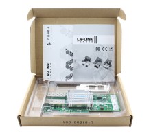 Сетевой адаптер PCIE 10GB FIBER 2SFP+ LREC9802BF-2SFP+ LR-LINK