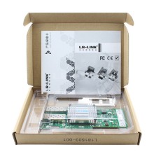 Сетевой адаптер PCIE 10GB FIBER 2SFP+ LREC9802BF-2SFP+ LR-LINK