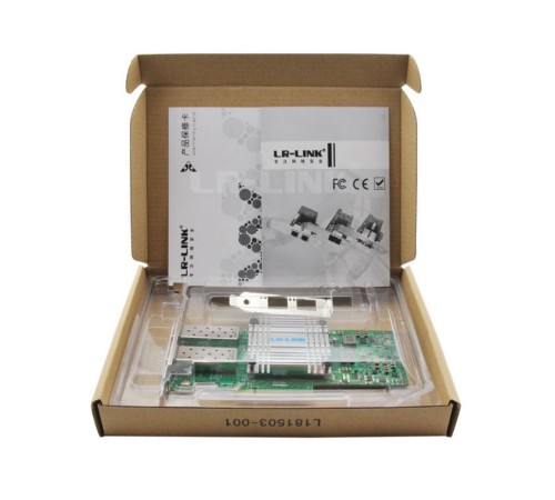 Сетевой адаптер PCIE 10GB FIBER 2SFP+ LREC9812BF-2SFP+ LR-LINK