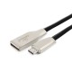 Кабель Cablexpert Кабель USB 2.0 Cablexpert CC-G-mUSB01Bk-1M AM/microB, серия Gold, длина 1м, черный, блистер CC-G-mUSB01Bk-1M (793171) {50}