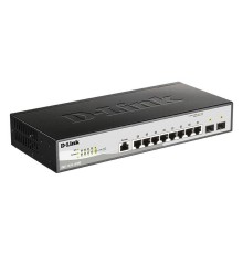Коммутатор D-Link DGS-1210-10/ME/B2A, L2 Managed Switch with  8 10/100/1000Base-T ports and 2 1000Base-X SFP ports.16K Mac address, 802.3x Flow Control, 4K of 802.1Q VLAN, 802.1p Priority Queues, Traffic Segmen (DGS-1210-10/ME/B2A)