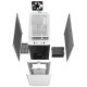CK500 WH Middle Tower, E-ATX - Mini-ITX, TG White (714859)
