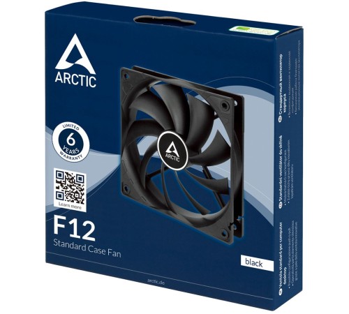 Вентилятор корпусной ARCTIC F12 Black - retail (ACFAN00201A) (702942) Вентилятор корпусной ARCTIC F12 Black - retail (ACFAN00201A) (702942)