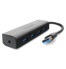 Концентратор USB 3.0 Gembird UHB-C354, 4 порта, с доп питанием