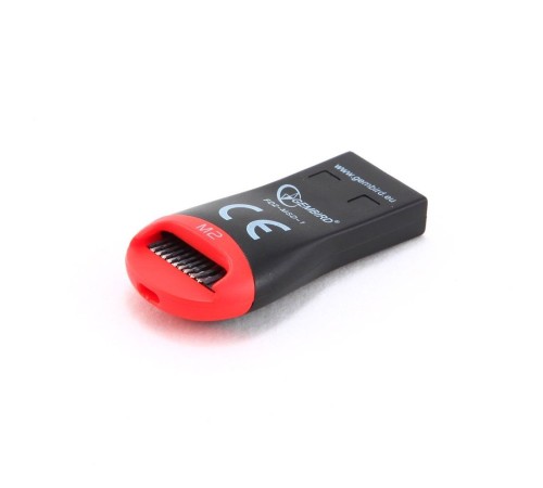 Картридер внешний USB2.0 Gembird для считывания MicroSD карт, блистер (053112)