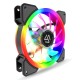 CRLS-300DS 3pcs argb fan kit with controller,2pcs LED strips,size:120*120*25mm,Voltage:12V,Current:0.2A-0.41A,Speed:700-1800RPM±10%,Airflow: 30.4-55.3CFM,Airpressure:1.02-1.52mmh20,Noise:12.2-18.5dBa,Bearing :Hydraulic (871608) {30}