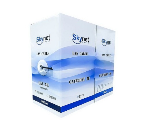 Кабель SkyNet Кабель SkyNet CSP-UTP-4-CU-OUTR Premium UTP outdoor 4x2x0,51 на тросу, медный, FLUKE TEST, кат.5e, однож., 305 м (207339)