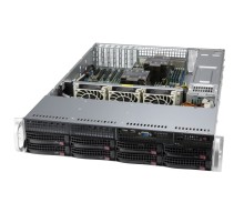 Корпус Supermicro SuperChassis 2U 825BTQC-R1K23LPB/HDD(8)LFF+opt.fix.HDD(2)LFF+opt.HDD(2)SFF/7xLP/2x1200W/ Backplane 8xSATA/SAS (CSE-825BTQC-R1K23LPB)