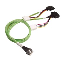 Кабель ACD-60005-MD Slimline SASx8 (SFF8654) -to- 2x U.2 Direct, 1M, (аналог Broadcom 05-60005-00)