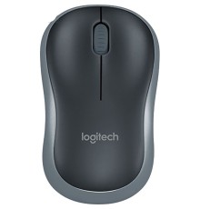 Мышь Logitech M185 серый оптическая (1000dpi) беспроводная USB1.1 для ноутбука (2but)