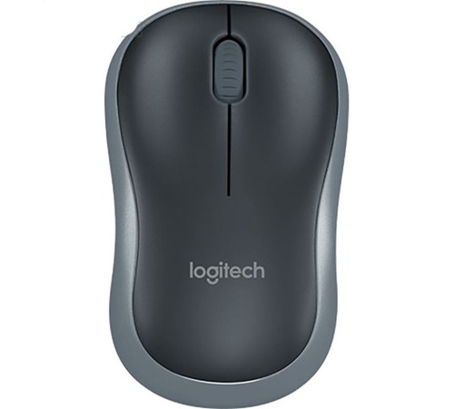 Мышь Logitech M185 серый оптическая (1000dpi) беспроводная USB1.1 для ноутбука (2but)