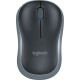Мышь Logitech M185 серый оптическая (1000dpi) беспроводная USB1.1 для ноутбука (2but)