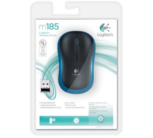 Мышь Logitech M185 Blue (910-002239)