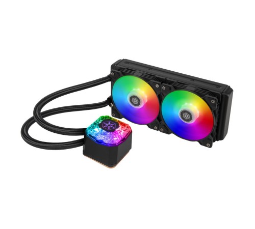 SST-IG240P-ARGB 240mm high-performance ARGB AIO liquid cooler with 2x120mm ARGB fan,Compatible with Intel LGA 115X/1366/1200/2011/2066 and AMD sTRX4/TR4/AM4/AM3/AM2/FM2/FM1 sockets  (811192) {6}