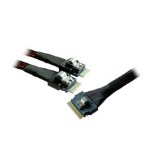 Supermicro CBL-SAST-1264F-100 Slimline x8 (STR) to 2x Slimline x4 (STR),FFC,64/64CM,10