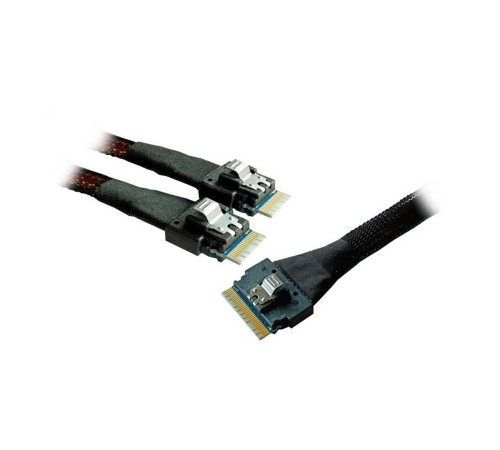 Supermicro CBL-SAST-1264F-100 Slimline x8 (STR) to 2x Slimline x4 (STR),FFC,64/64CM,10