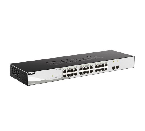 Коммутатор D-Link DGS-1210-26/F3A, L2 Smart Switch with  24 10/100/1000Base-T ports and 2 100/1000Base-X SFP ports. 8K Mac address, 802.3x Flow Control, 4K of 802.1Q VLAN, 4 IP Interface, 802.1p (DGS-1210-26/F3A)