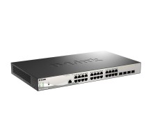 Коммутатор D-Link DGS-1210-28MP/ME/B2A, PROJ L2 Managed Switch with  24 10/100/1000Base-T ports and 4 1000Base-X SFP ports (24 PoE ports 802.3af/802.3at (30 W), PoE Budget 370 W).16K Mac address, 802.3x Flow Co (DGS-1210-28MP/ME/B2A)