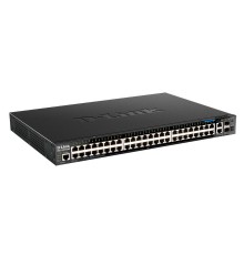 Коммутатор D-Link DGS-1520-52MP/A1A, PROJ Managed L3 Stackable Switch 44x1000Base-T PoE, 4x2.5GBase-T PoE, 2x10GBase-T, 2x10GBase-X SFP+, PoE Budget 370W (740W with DPS-700), CLI, RJ45 Console, RPS (DGS-1520-52MP/A1A)