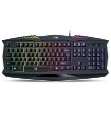 Клавиатура игровая Genius Scorpion K220 [31310475112] черная, 114 клавиш, защита от брызг, подсветка 7 цветов, USB 2.0, кабель 1.5 м (251781)