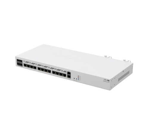 Маршрутизатор MikroTik Cloud Core Router 2116-12G-4S+ with Amazon Annapurna Labs Alpine v3 AL73400 CPU (16-cores, 2GHz per core), 16GB RAM, 4xSFP+ cage, 13xGbit LAN, M.2 PCIe slot, RouterOS L6, 1U rackmount case, D (CCR2116-12G-4S+)