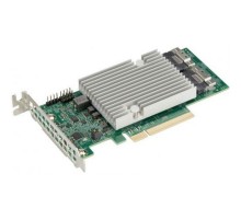 Контроллер Supermicro AOC-S3816L-L16IT-O 16-port/12Gb/s/ 122 SATA/SAS drives/HBA/SlimSASx8 (AOC-S3816L-L16IT-O)