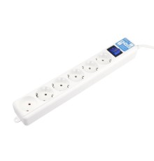 Фильтр-удлинитель Power Cube PRO SPL(5+1)-16B-P-5М 5,0 м, LC контур, 16А/3,5кВт  (206516) {20}