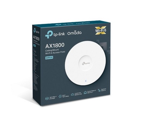 Точка доступа TP-Link EAP610 AX1800 10/100/1000BASE-TX белый