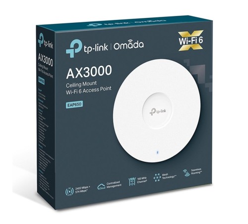 Точка доступа TP-Link EAP650 AX3000 10/100/1000BASE-TX