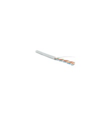Кабель информационный Hyperline UUTP4-C5E-S24-IN-LSZH-GY-305 кат.5е U/UTP не экранированный 4X2X24AWG LSZH внутренний 305м серый