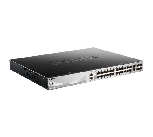 Коммутатор D-Link DGS-3130-30PS/B1A 24G 2x10G 4SFP+ 24PoE 370W управляемый