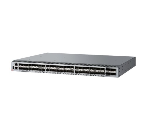 Brocade G620S 64-port FC Switch, 24-port licensed, 24x 16Gb SWL SFP+, 2 PS, Rail Kit
