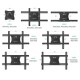 Кронштейн для телевизора Onkron M7L белый 40"-75" макс.68.2кг настенный поворот и наклон