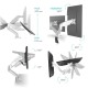 Кронштейн для мониторов Onkron G160W белый 13"-27" макс.13кг настольный поворот и наклон верт.перемещ.