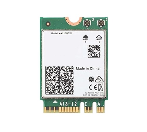 Адаптер беспроводных локальных сетей Intel® Wi-Fi 6E AX210 (Gig+) (AX210NGW) PCIE M.2 AX210.NGWG INTEL M.2 E Key 2230, 2x2 AX+BT (Wi-Fi(PCIe), BT(USB)) Адаптер беспроводных локальных сетей Intel® Wi-Fi 6E AX210 (Gig+) (AX210NGW) PCIE M.2 AX210.NGWG INTEL M.2 E Key 2230, 2x2 AX+BT (Wi-Fi(PCIe), BT(USB))