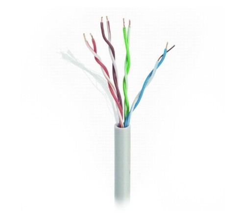 Кабель Cablexpert Кабель Cablexpert UPC-5004E-SOL UTP5e, 4 пары, 0.48 мм, CCA, однож., 305 м, серый (050630) Кабель Cablexpert Кабель Cablexpert UPC-5004E-SOL UTP5e, 4 пары, 0.48 мм, CCA, однож., 305 м, серый (050630)