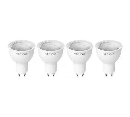 Умная лампа Yeelight Essential W1 GU10 4.5Вт 350lm Wi-Fi (упак.:4шт) (YGYC0120005WTEU)