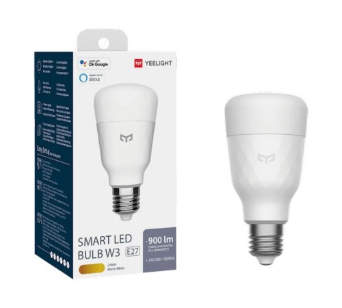 Умная лампа Yeelight Essential W3 E27 8Вт 900lm Wi-Fi (упак.:1шт) (YLDP007)