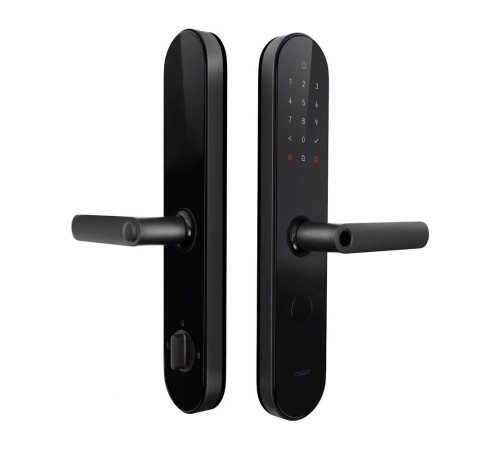 Умный замок Aqara N100 (Zigbee) врезной разбл.отпеч.паль. черный (ZNMS16LM)