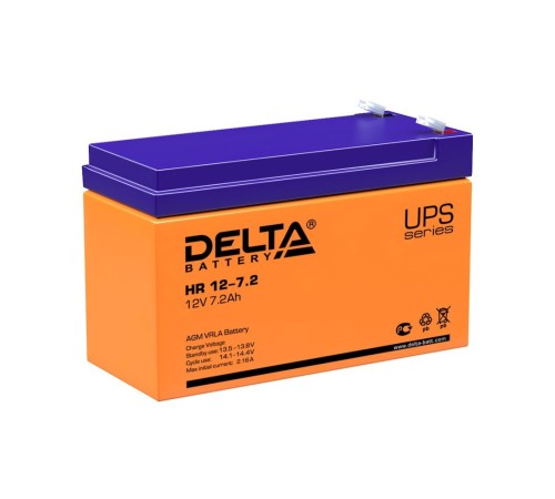 Аккумулятор для ИБП Delta HR 12-7.2 Delta HR 12-7.2 Аккумулятор для ИБП Delta HR 12-7.2 Delta HR 12-7.2
