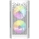 Корпус Powercase Mistral Micro Z3W Mesh LED, Tempered Glass, 2x 140mm + 1х 120mm 5-color fan, белый, mATX  (CMIMZW-L3)