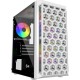 Корпус Powercase Mistral Micro T3W, Tempered Glass, Mesh, 2x 140mm + 1х 120mm 5-color fan, белый, mATX  (CMIMTW-L3)