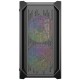 Корпус Powercase Alisio Micro X3B, Tempered Glass, 1х 120mm +2x 140mm 5-color fan, чёрный, mATX  (CAMIB-L3)
