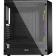 Корпус Powercase Rhombus X3 Mesh LED, Tempered Glass, 3x 120mm 5-color fan, чёрный, ATX  (CMRMX-L3)