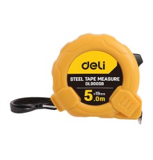 Измерительный и разметочный инструмент Deli Рулетка Deli DL9005B 5м*19мм, метрическая, ударопрочный корпус