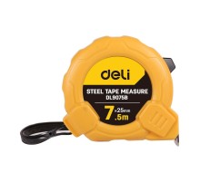 Измерительный и разметочный инструмент Deli Рулетка Deli DL9075B 7,5м*25мм, метрическая, ударопрочный корпус