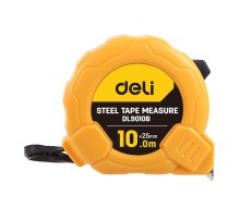 Измерительный и разметочный инструмент Deli Рулетка Deli DL9010B 10м*25мм, метрическая, ударопрочный корпус