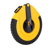 Измерительный и разметочный инструмент Deli Мерная лента Deli DL9850ZY 50м x 14.5мм, ударопрочный корпус, полотно из стекловолокна и ПВХ